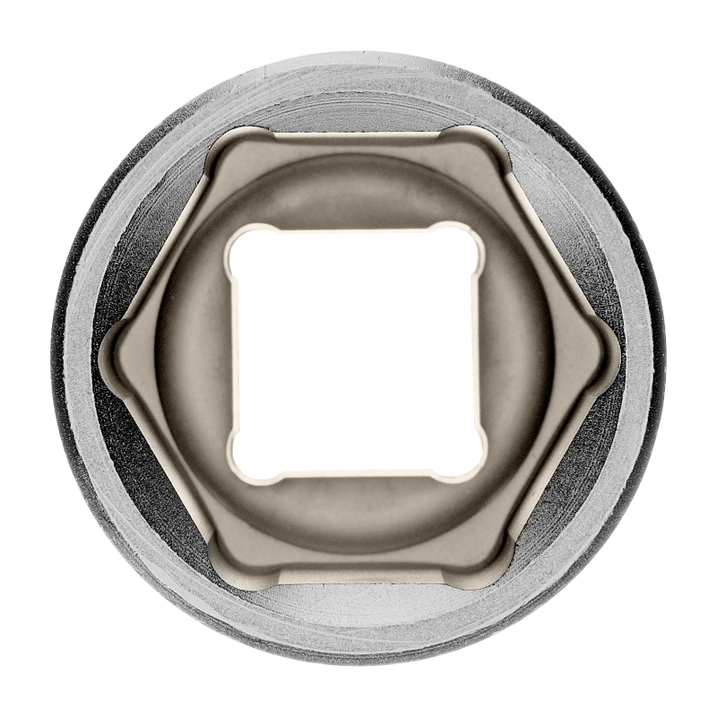 Головка торцевая, 23 мм, шестигранная, CrV, под квадрат 1/2 Stels (13834)