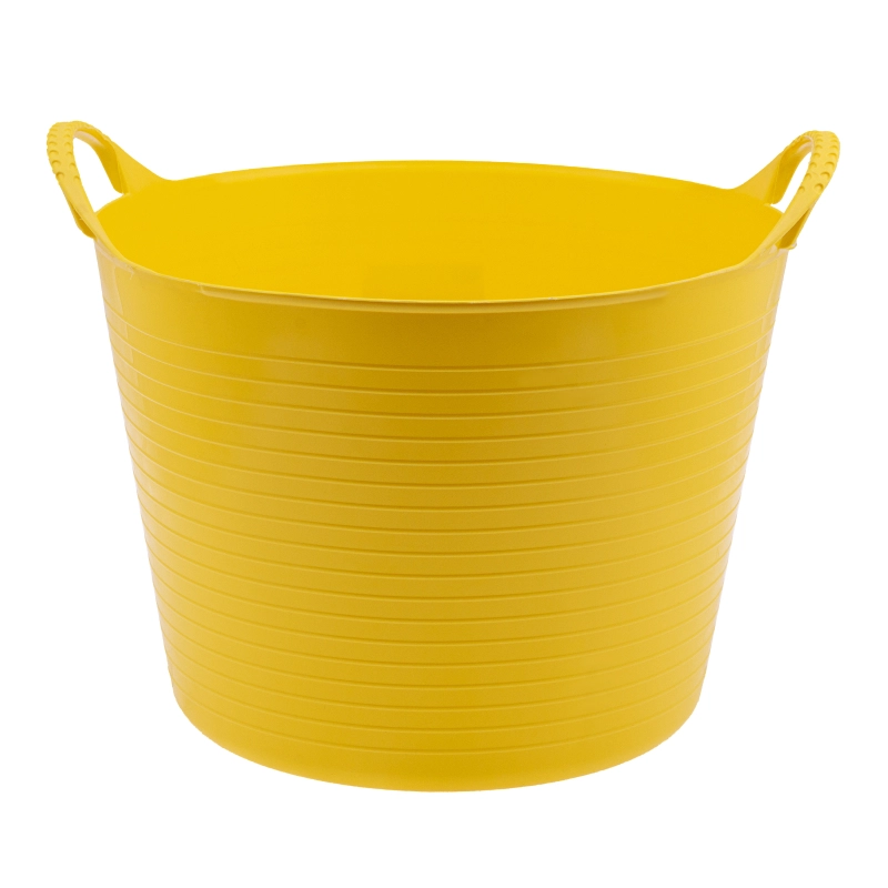 Ведро гибкое сверхпрочное, 40 л, желтое, Сибртех (67507)