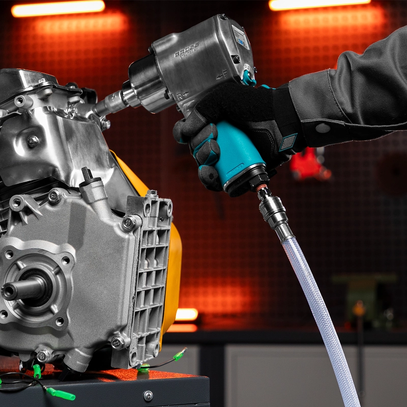 Шланг пневматический ПВХ, 10 x 16 мм, 18 бар, армированный, прозрачный, быстросъемное соединение, 15 м Stels (57025)