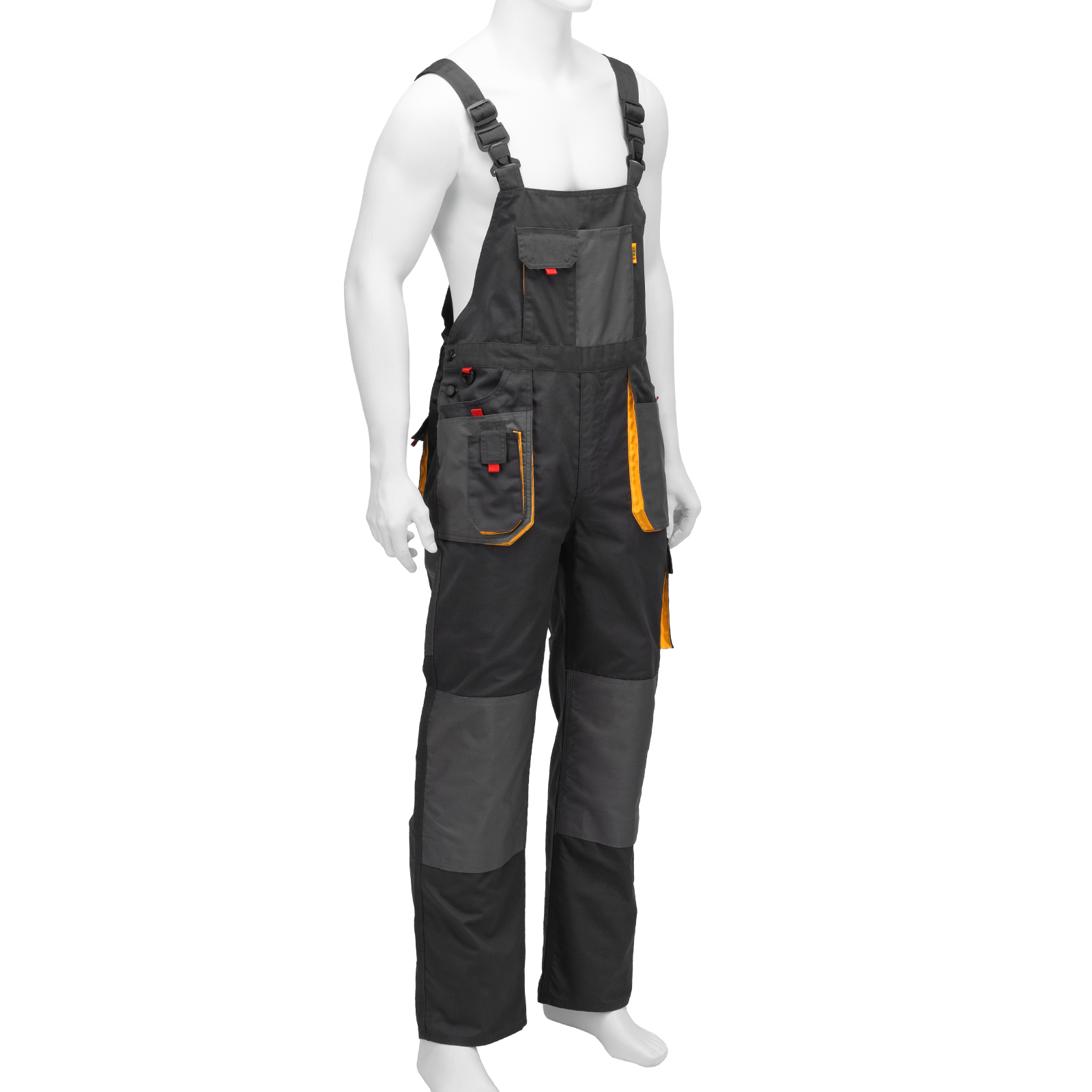 Полукомбинезон профессиональный рабочий, 65% полиэстер 35% хлопок, XL Denzel (90389)