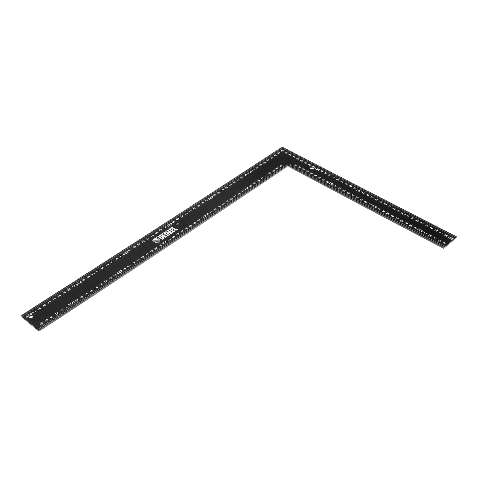 Угольник, 400 х 600 мм, алюминиевый, лазерная гравировка Denzel (32393)