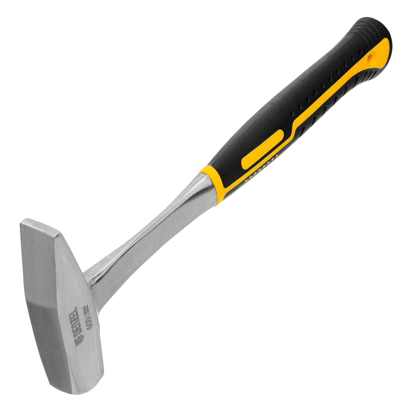 Молоток слесарный 600 г, цельнометаллический, двухкомпонентная рукоятка Denzel (10404)