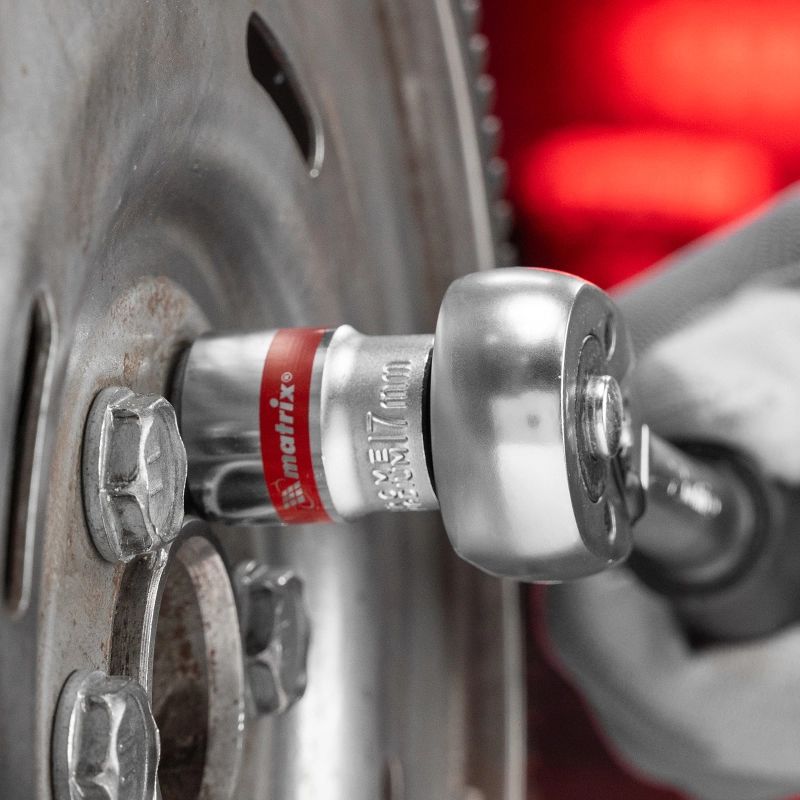 Набор торцевых головок 3/8", 6 гранные, CrV, 8-19мм, 10 штук Matrix (13558)