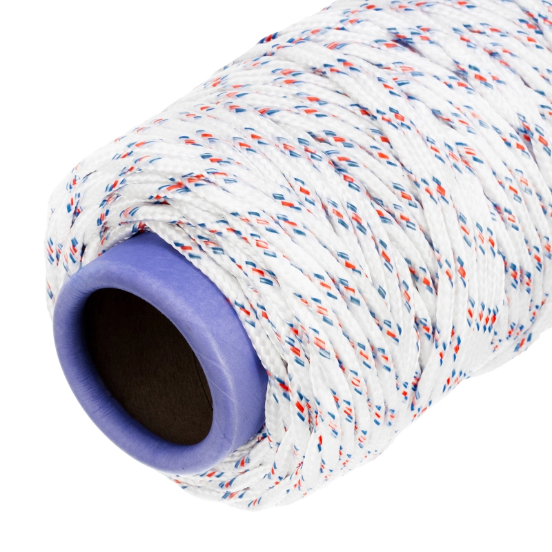 Фал плетеный полипропиленовый с сердечником, 6 мм, L100 м, 16-прядный, Сибртех (93965)