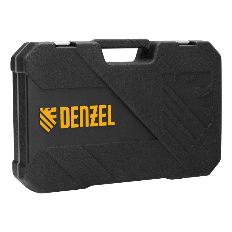 Набор инструментов, 1/2", 1/4", CrV, S2, пластиковый кейс, 64 предмета Denzel (15801)