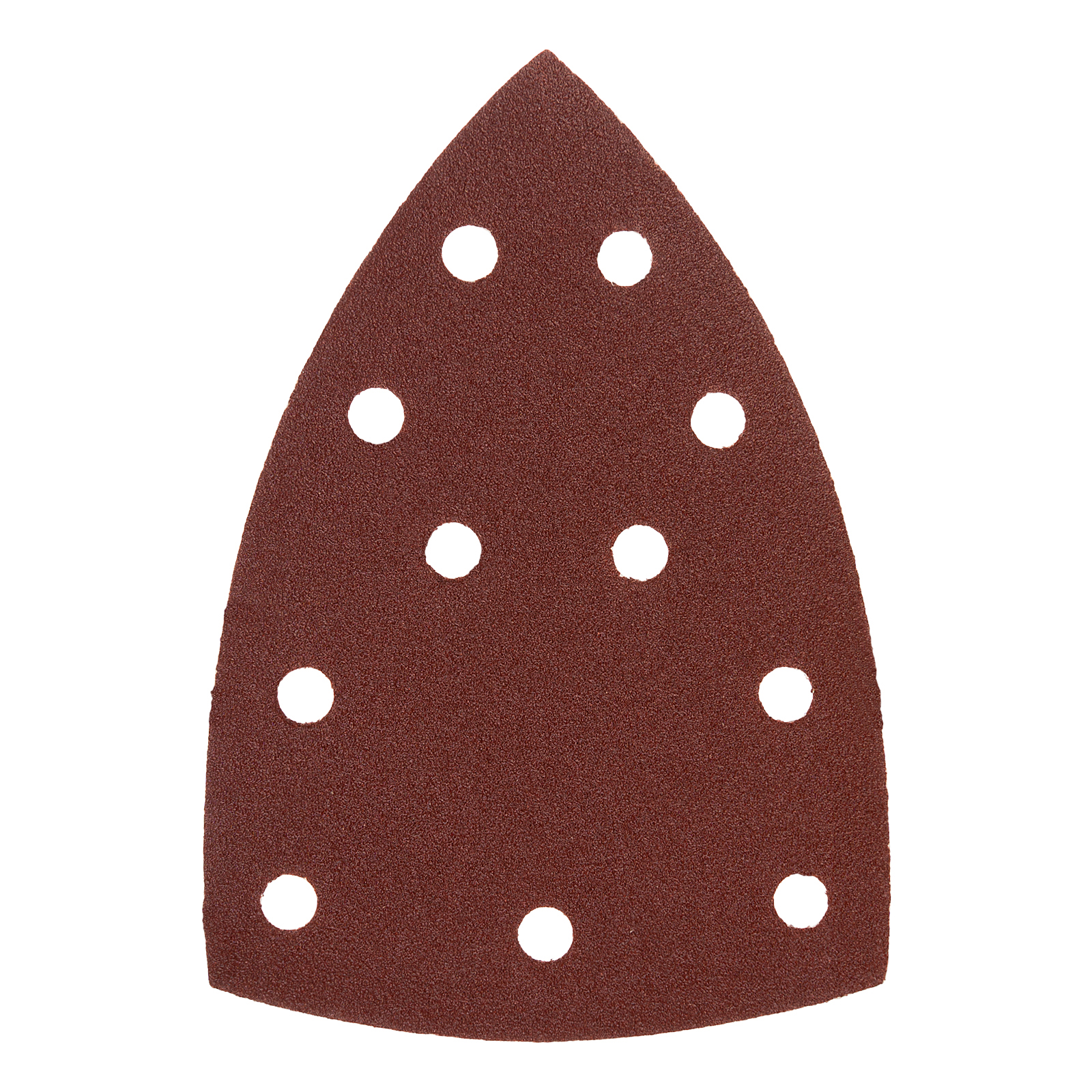 Треугольник абразивный на ворc. подложке под "липучку", перф., P 120, 150х150х100 мм, 5 шт. Denzel (738627)