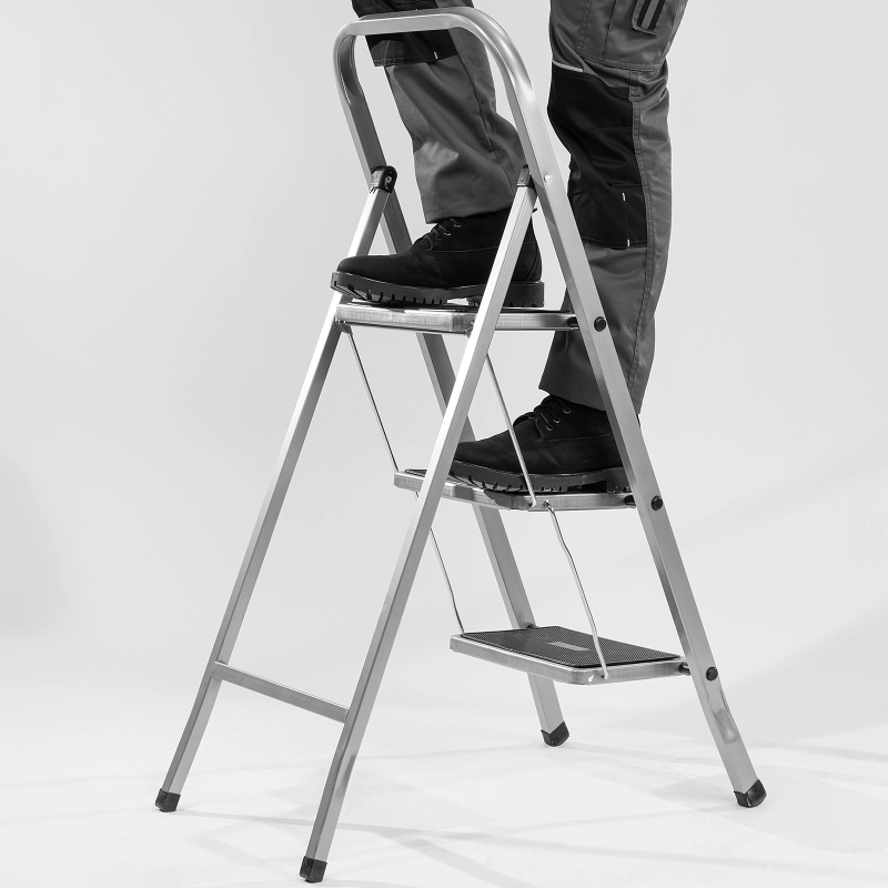 Стремянка 3 ступени, с полимерными ковриками, Сибртех (97868)