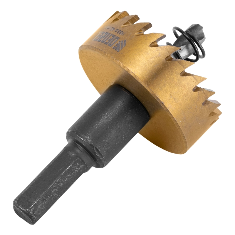 Коронка по металлу HSS, 40 мм, нитридтитановое покрытие Denzel (724112)