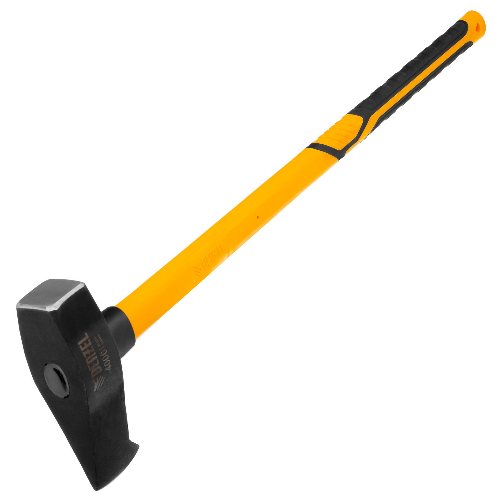 Колун-кувалда 4000 г, кованая, фибергласовая  рукоятка c TPR покрытием, 880 мм Denzel (21852)