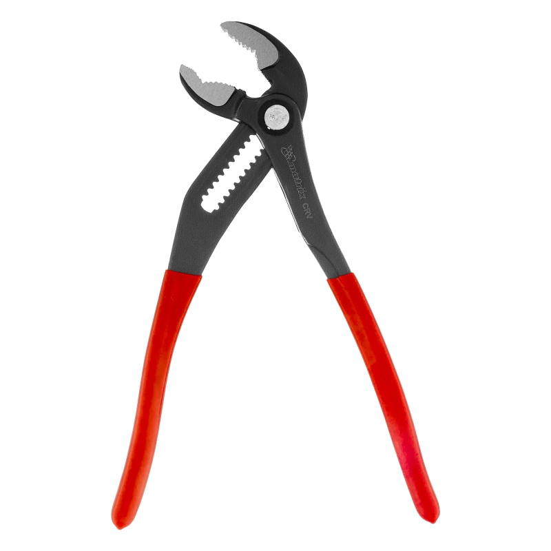 Клещи переставные 250 мм, кнопочный механизм, хром-ванадий, обливные рукоятки Matrix (17926)