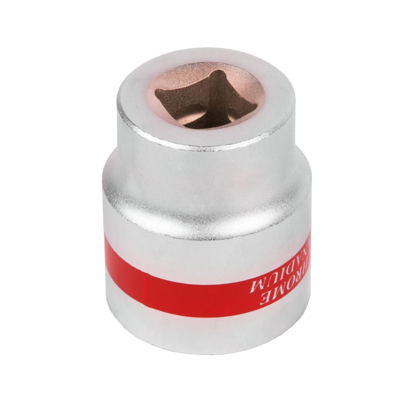 Головка торцевая, 27 мм, двенадцатигранная, CrV, под квадрат 1/2, хромированная Matrix (13695)