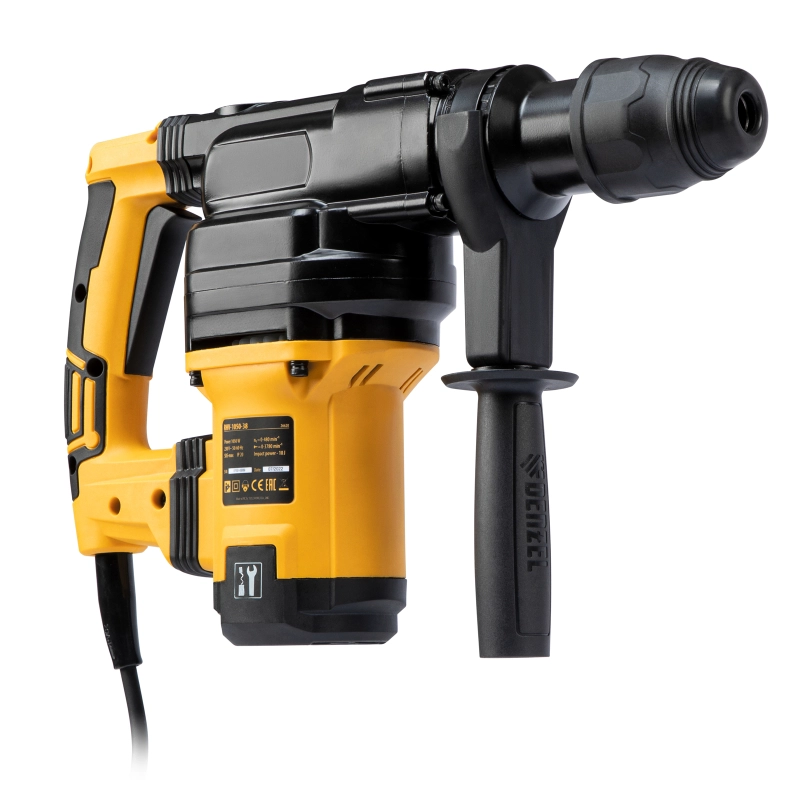 Перфоратор электрический RHV-1050-38-max, SDS-max, 1050 Вт, 10 Дж, 2 плюс 1 режим Denzel (26620)