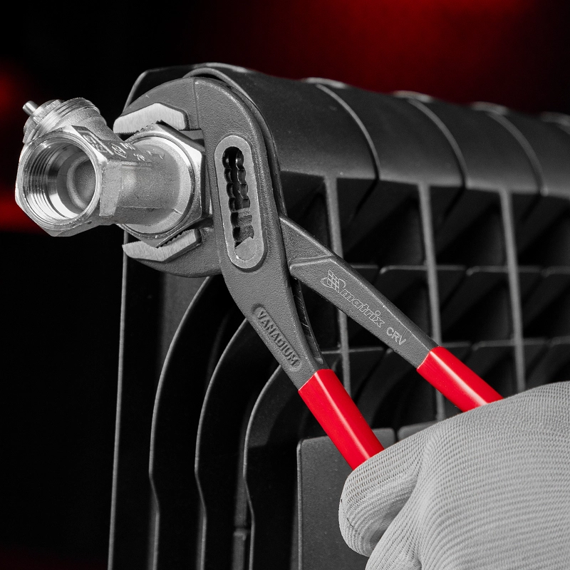 Клещи переставные 300 мм, хром-ванадий, обливные рукоятки Matrix (17922)