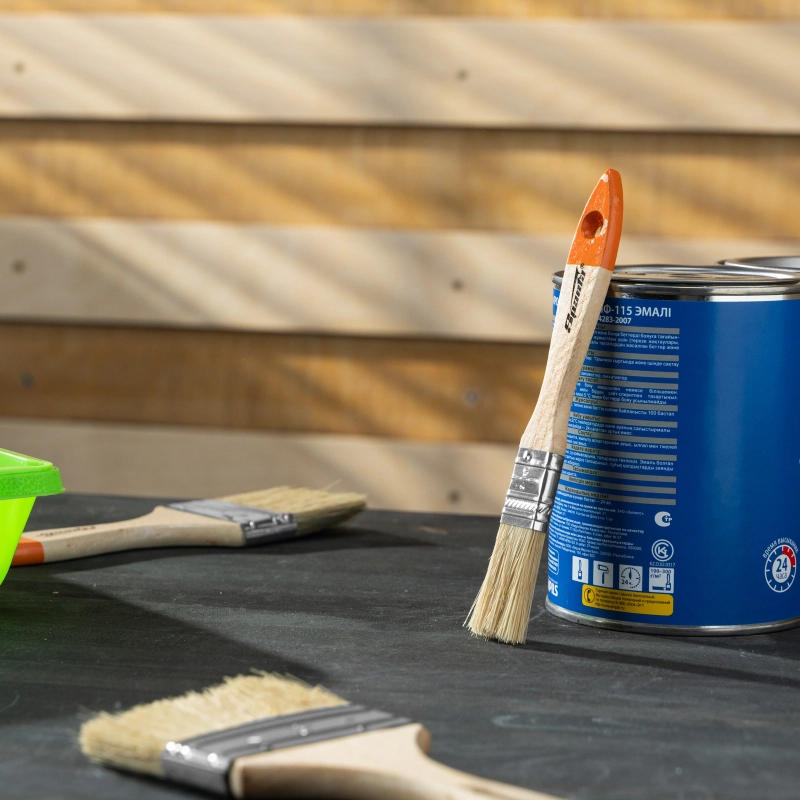 Кисть плоская Slimline 3/4" (20 мм) натуральная щетина, деревянная ручка Sparta (824155)