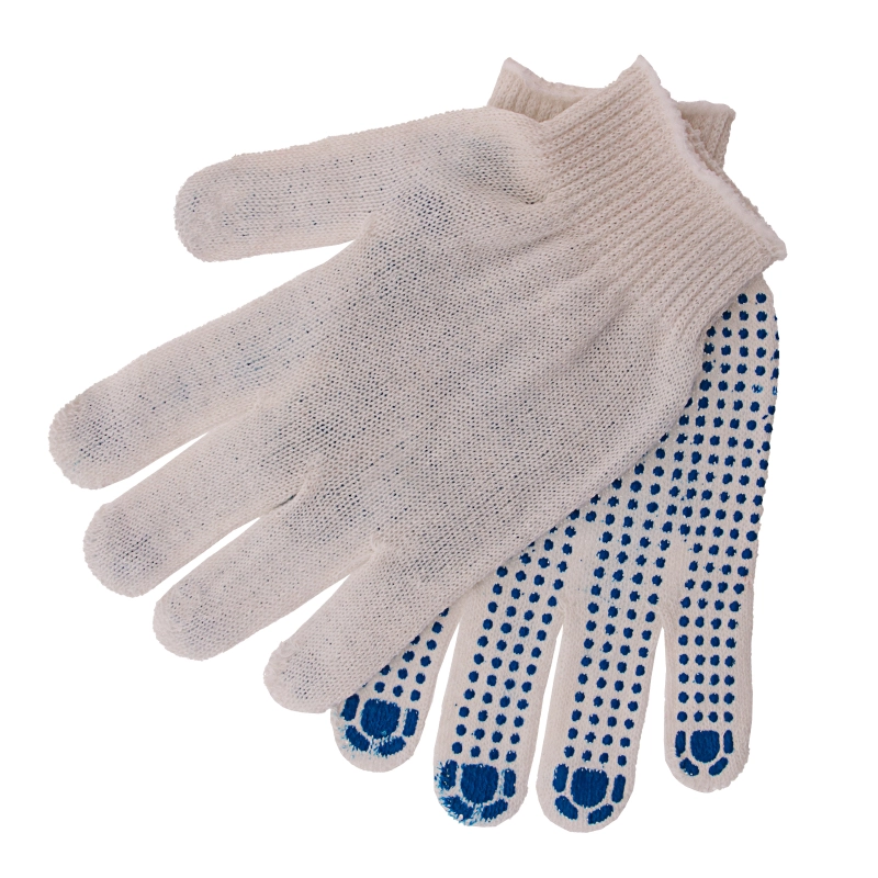 Перчатки х/б, ПВХ покрытие, "Точка", 10 класс (67715)