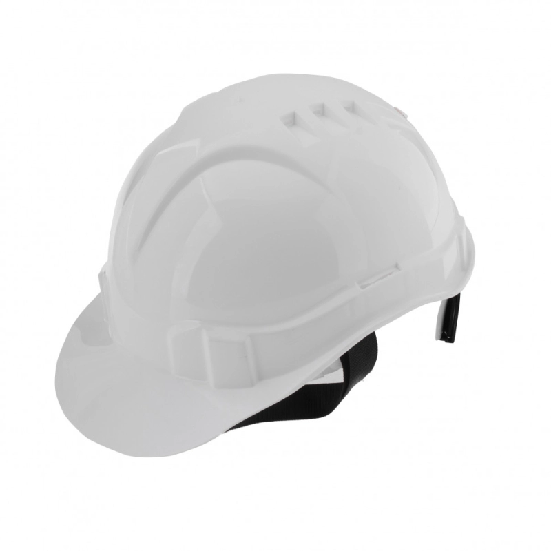 Каска защитная с храповым механизмом, Европласт, белая Сибртех (89109)