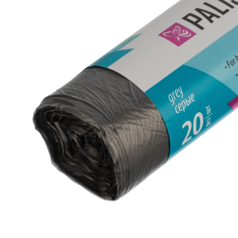 Пакеты для мусора 60 л x 20 шт. серые, Home Palisad (927095)