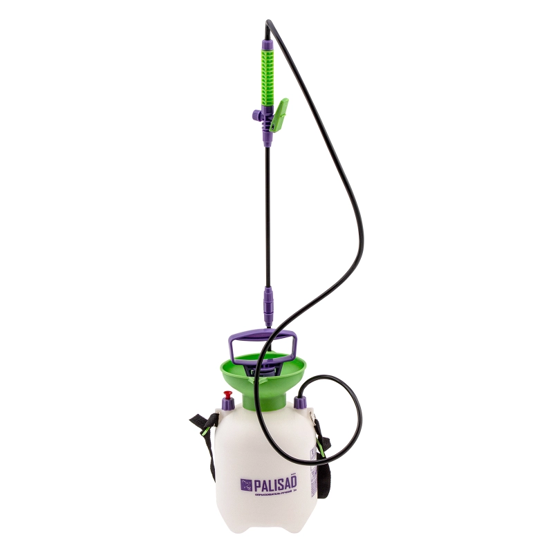 Опрыскиватель ручной с горловиной 3 л, с насосом, шлангом и разбрызгивателем Palisad (64743)