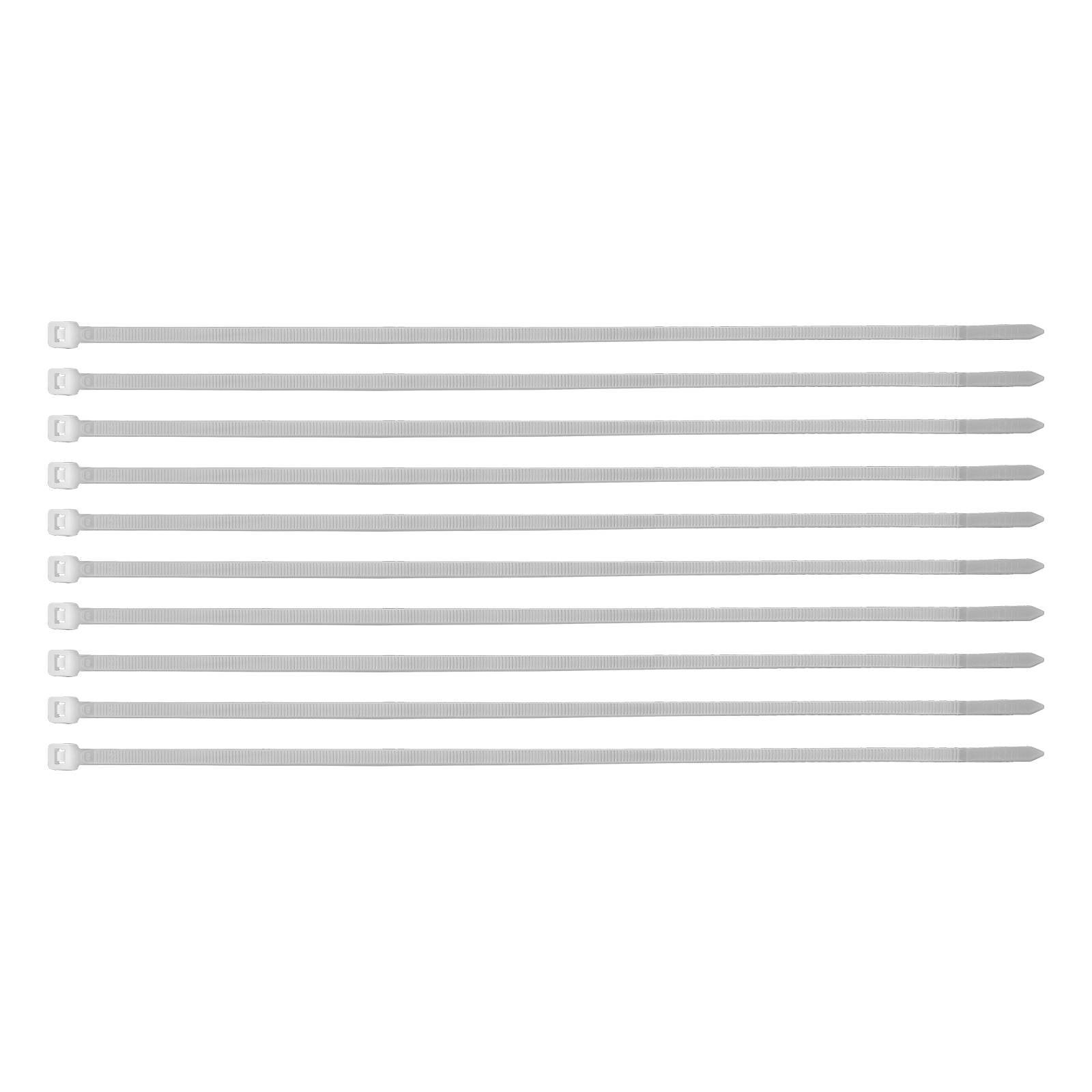 Хомуты, 300 x 4.8 мм, пластиковые, белые, 100 шт Сибртех (45536)