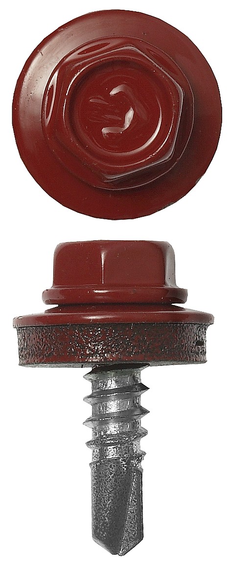 ЗУБР СКМ 3003, 25 х 5.5 мм, рубин.-красн., 1800 шт, кровельный саморез, Профессионал (4-300310-55-025-3003)