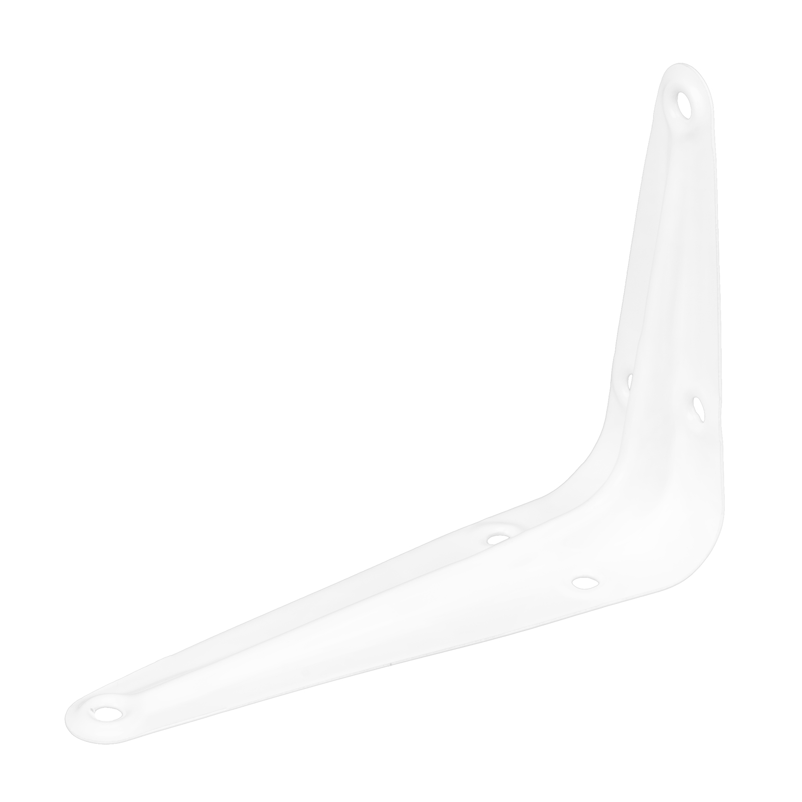 Кронштейн угловой с ребром, 75 х 100 мм, белый Сибртех (94014)