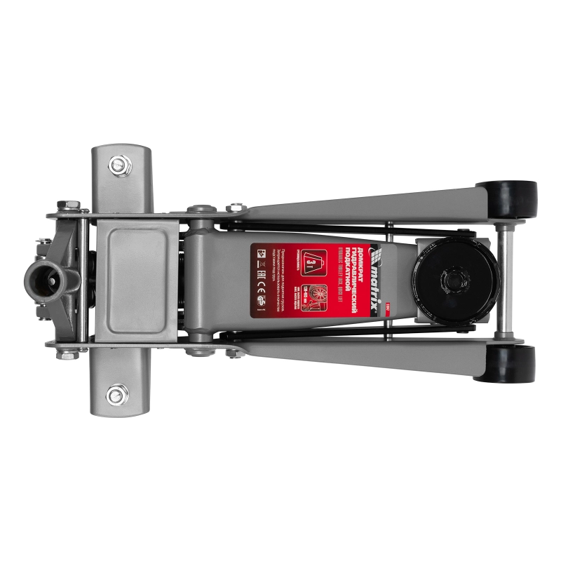 Домкрат гидравлический подкатной профессиональный, быстрый подъем, 3 т, 130-465 мм. Quick Matrix (51047)
