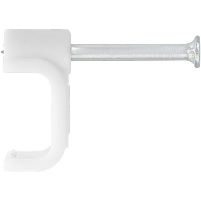 Скобы электроустановочные, 9 мм, прямоугольный профиль, 40 шт Сибртех (47538)