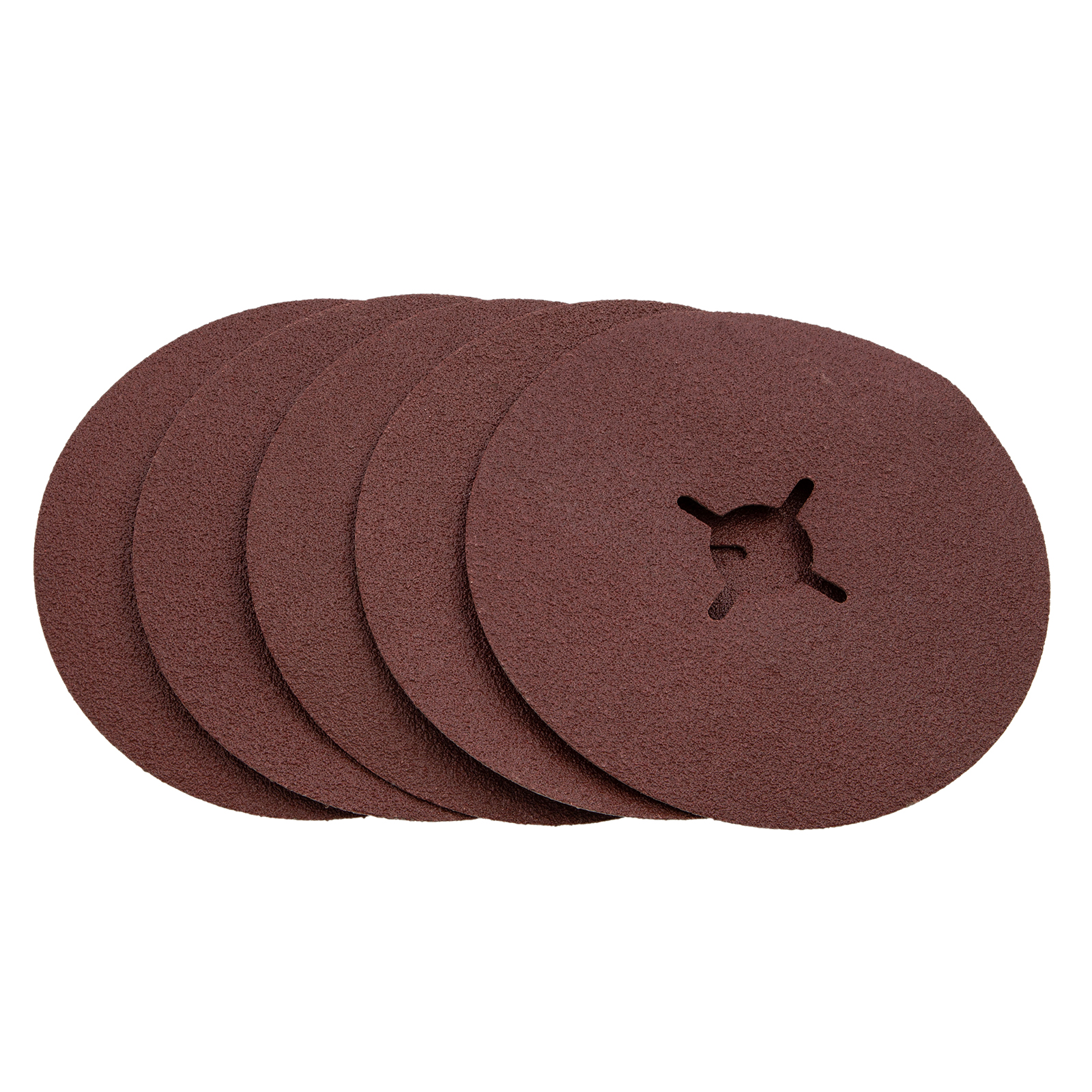 Круги фибровые 5 шт, Р 60, 125 х 22 mm Matrix (73909)