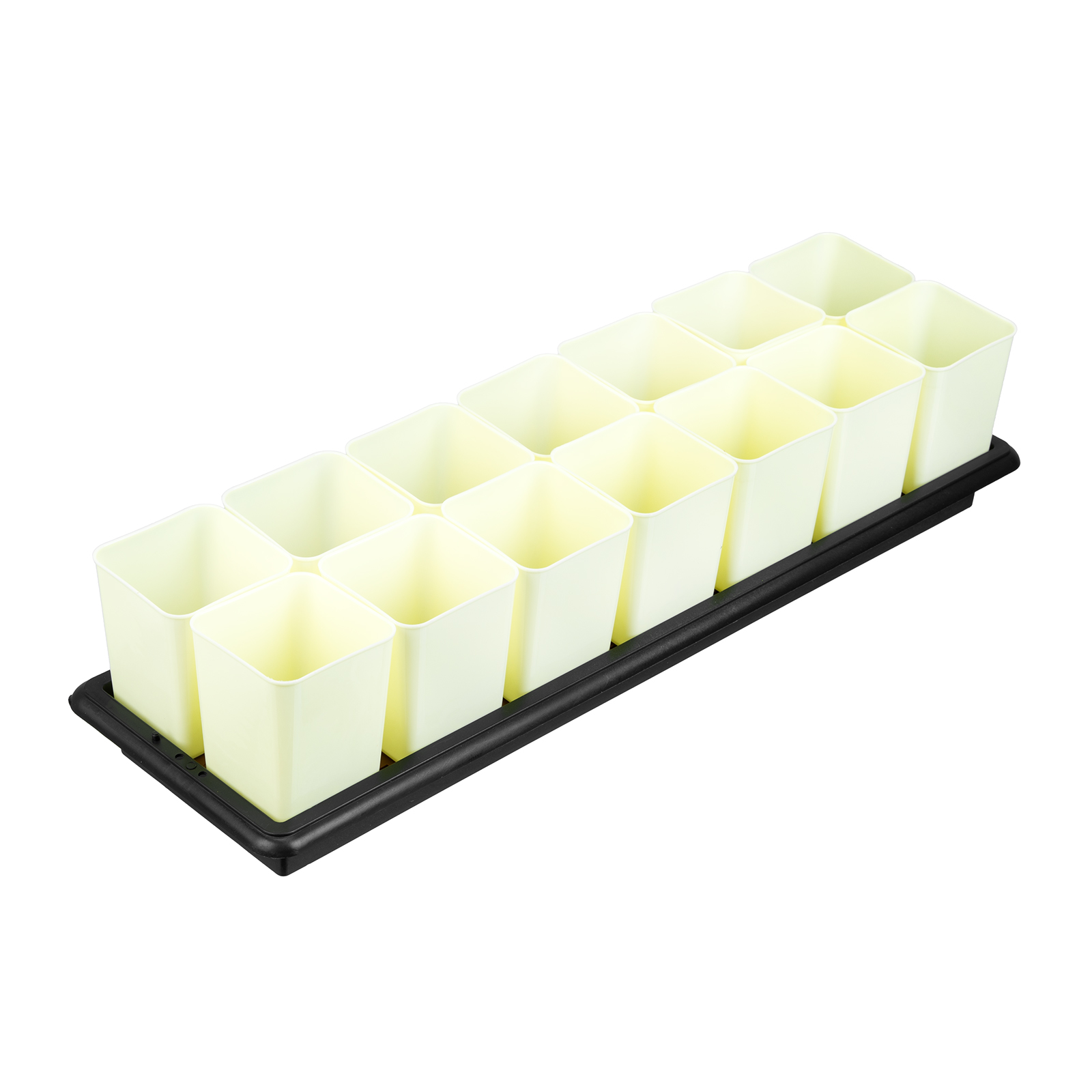 Набор для рассады, поддон 600х185х45 мм, с дренажной системой, 14 горшочков по 460 мл. Palisad (643452)