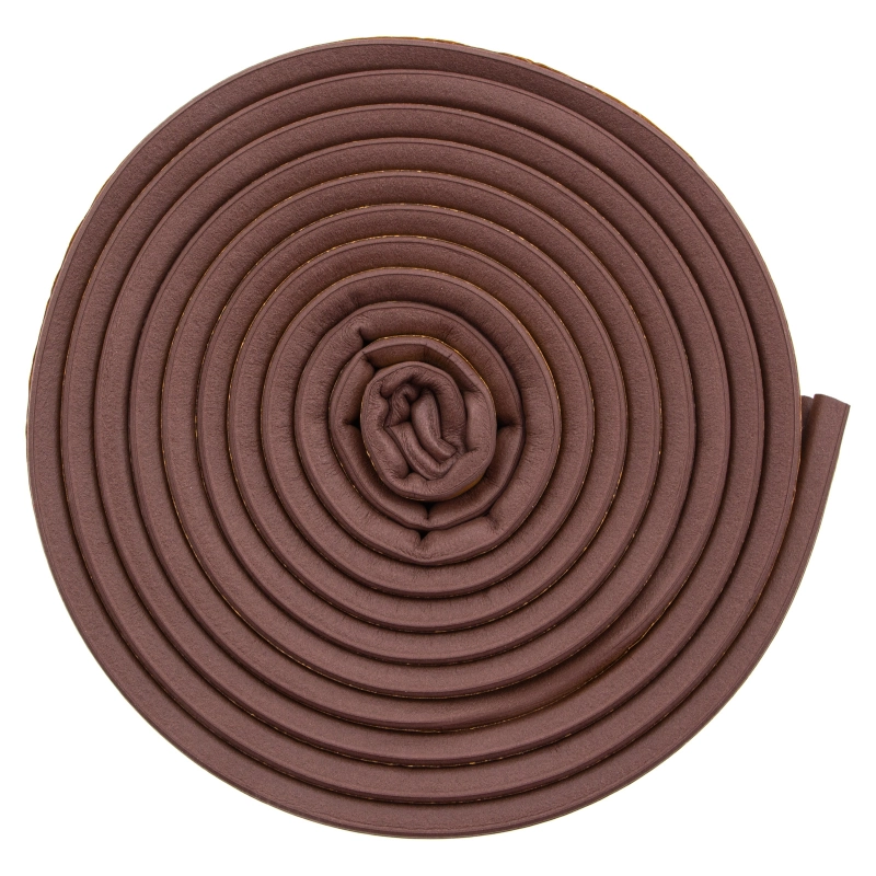 Уплотнитель резиновый, 24 м, профиль "D", коричневый Сибртех (88904)