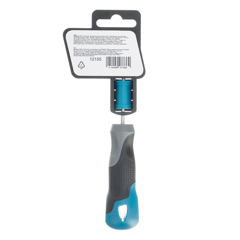 Отвертка PZ0 x 75 мм, S2, трехкомпонентная ручка Gross (12155)