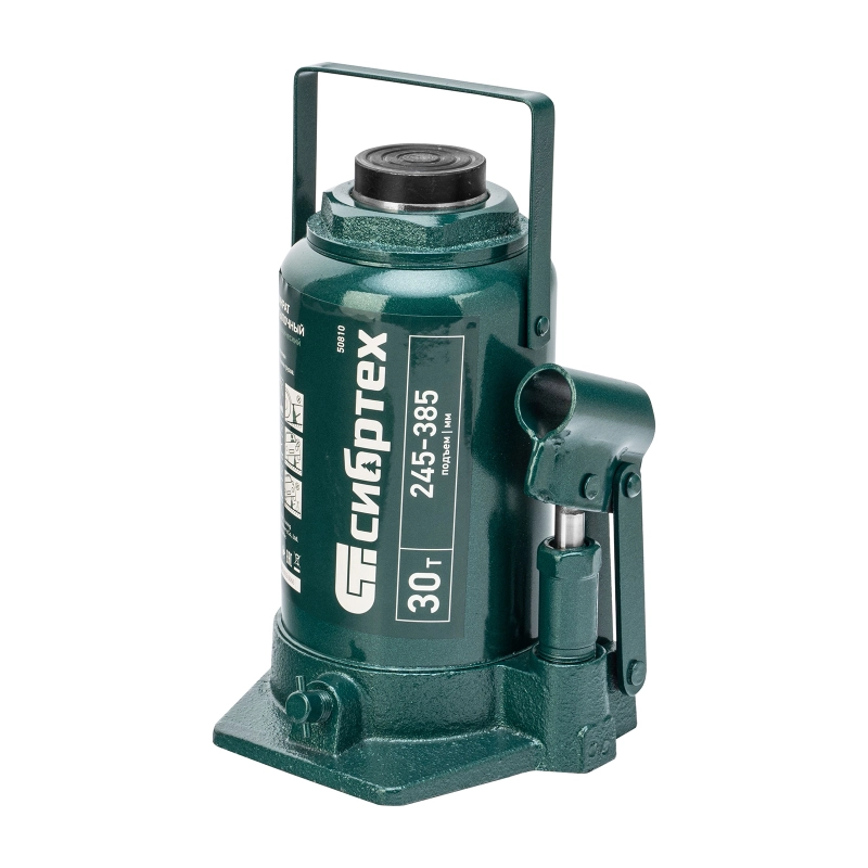 Домкрат гидравлический бутылочный, 30 т, 245-385 мм Сибртех (50810)