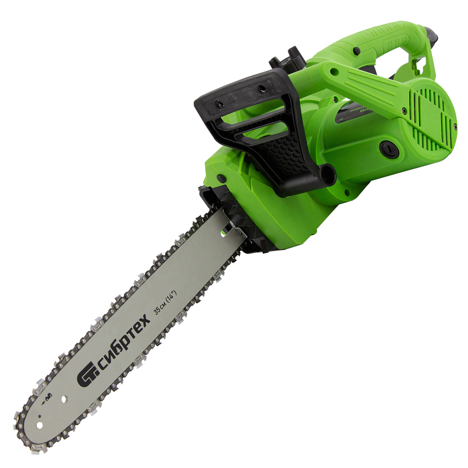 Пила цепная электрическая ПЦЭ-1800П с поперечным двигателем, 1.8 кВт, 14'' (35 см) Сибртех (95612)