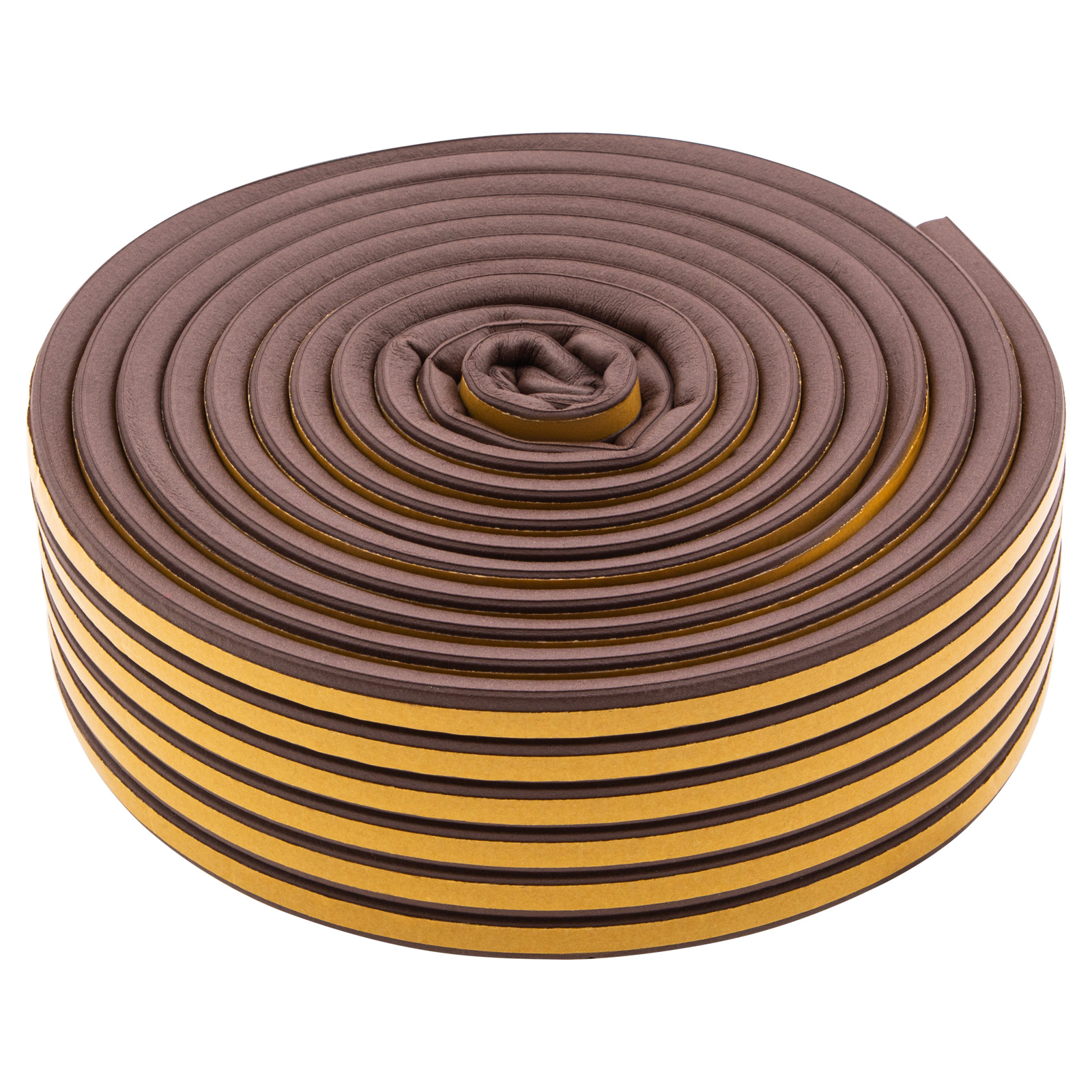 Уплотнитель резиновый, 24 м, профиль "D", коричневый Сибртех (88904)