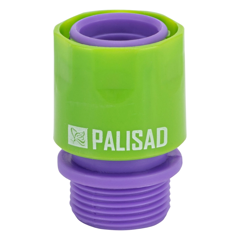 Соединитель пластмассовый, быстросъемный, внешняя резьба 3/4 Palisad (66175)