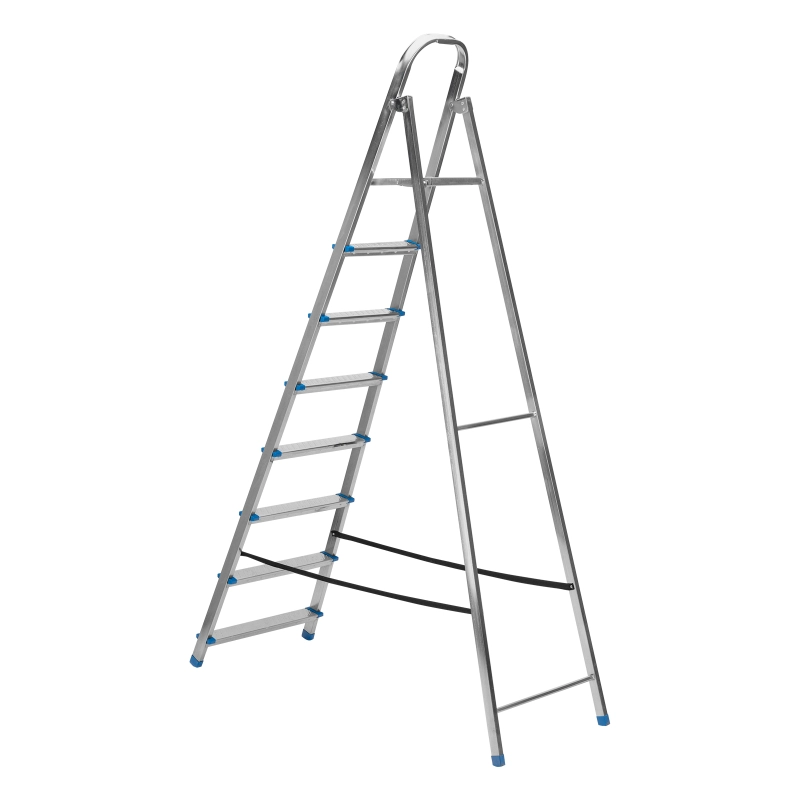 Стремянка, 8 ступеней, стальная, оцинкованная Сибртех (97840)
