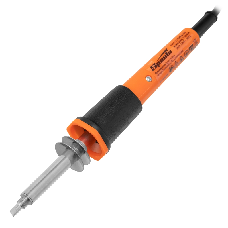 Набор для выжигания, 7 предметов: паяльник 30 Вт, подставка, жала сменные Sparta (913112)