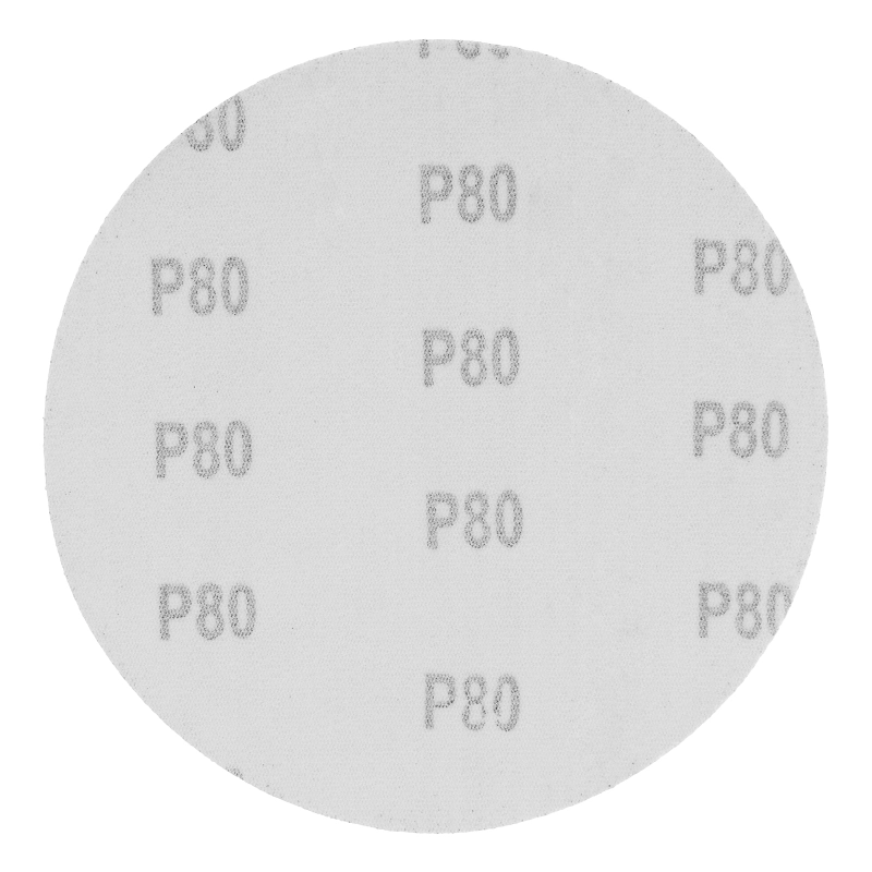Круг абразивный на ворсовой подложке под "липучку", P 80, 150 мм, 5 шт Matrix (73884)