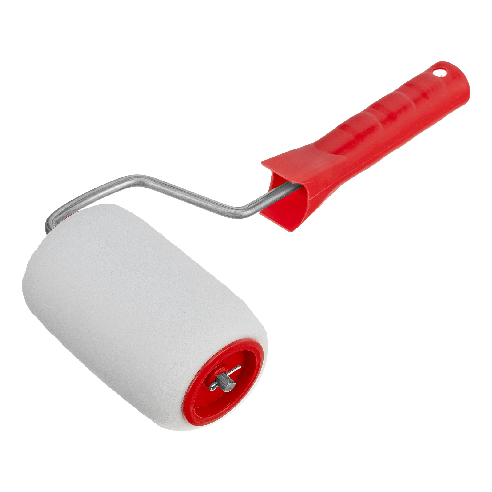 Валик "Поролон", в сборе, 100 мм, D 48 мм, D ручки 6 мм, крепление шплинтом Сибртех (80141)