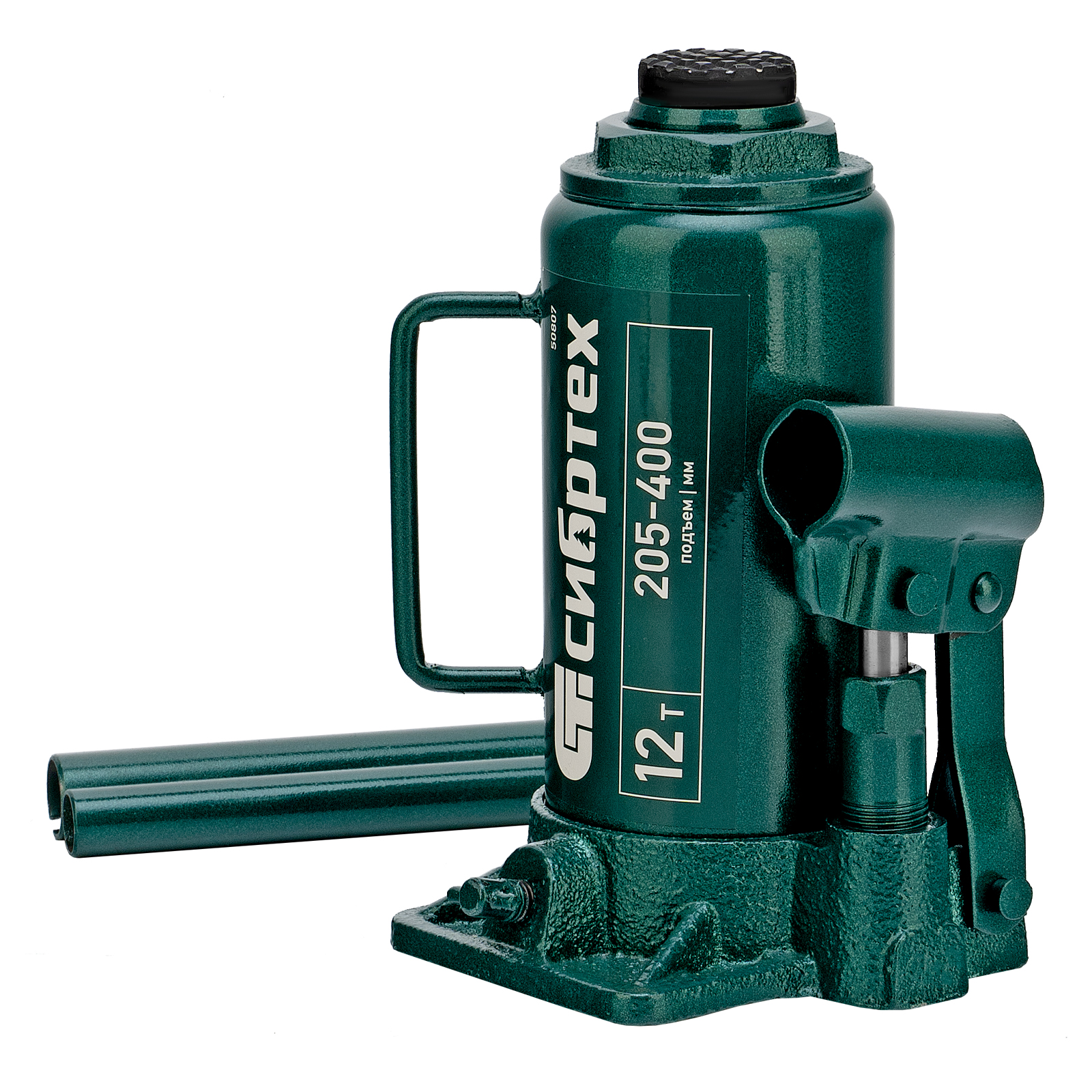 Домкрат гидравлический бутылочный, 12 т, 205-400 мм Сибртех (50807)