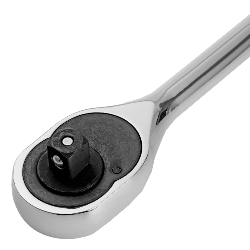 Ключ-трещотка 1/2", 45 зубьев, с быстрым сбросом, CrV, хром Сибртех (14004)