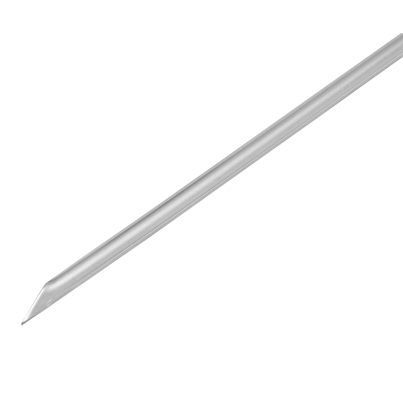 Шампур угловой, 750 x 12 x 2 мм, с цельной деревянной рукояткой, нержавеющая сталь, Camping Palisad (69672)