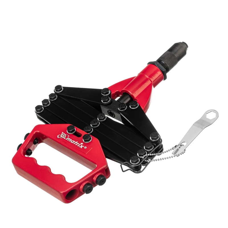 Заклепочник, "Гармошка", усиленный, заклепки 3.2-4.0-4.8-6.0-6,4 мм Matrix (405505)