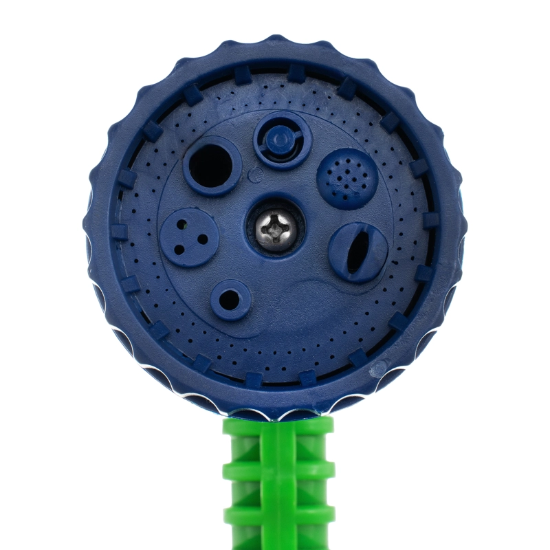 Набор поливочный, растягивающийся шланг 15 м, 7 режимов пистолет, соединитель, адаптер Сибртех (67544)