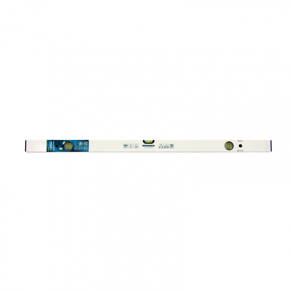 Уровень алюминиевый, 1000 мм, фрезерованный, 3 глазка, магнитный Gross (33673)