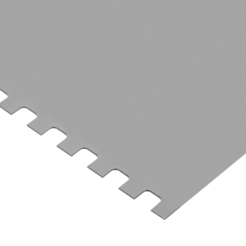 Шпатель из нержавеющей стали, 100 мм, зуб 4 х 4 мм, пластмассовая ручка Сибртех (85453)