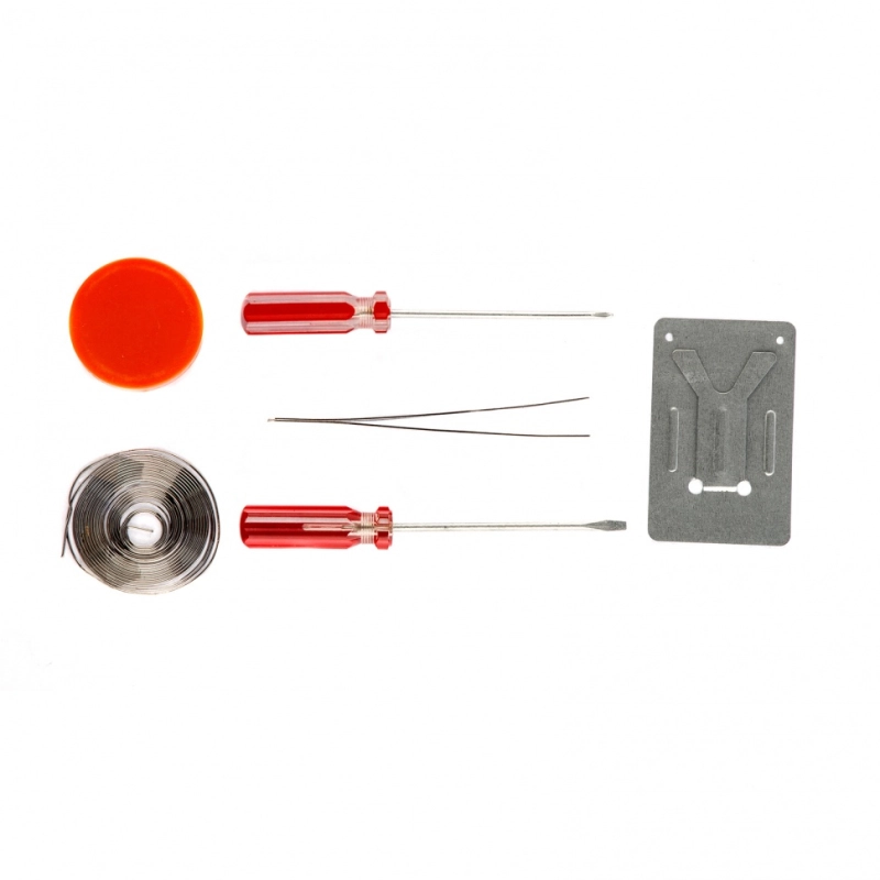 Ремонтный набор электрика 7 предметов: паяльник 30 Вт, припой, флюс, две отвертки, пинцет, подставка Sparta (913111)