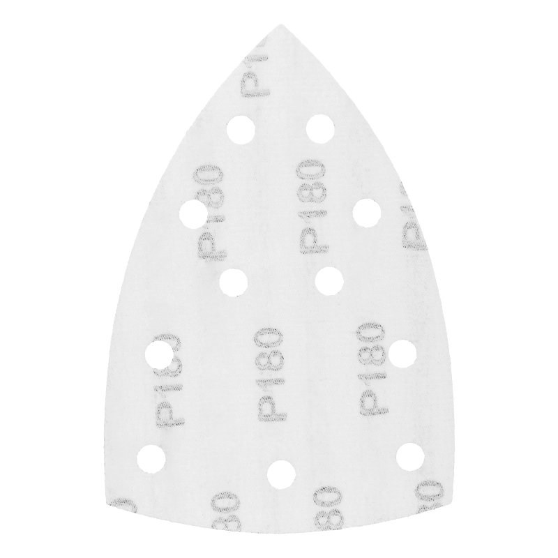 Треугольник абразивный на ворc. подложке под "липучку", перф., P 180, 150х150х100 мм, 5 шт. Denzel (738647)