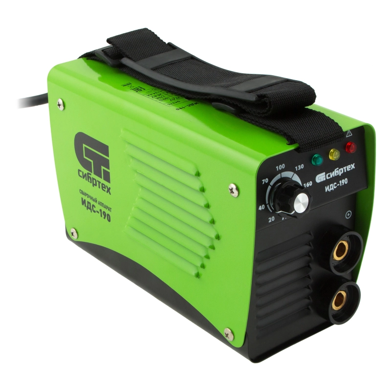 Аппарат инверторный дуговой сварки ИДС-190, 190 А, ПВ 80%, диаметр электрода 1.6-4 мм Сибртех (94376)