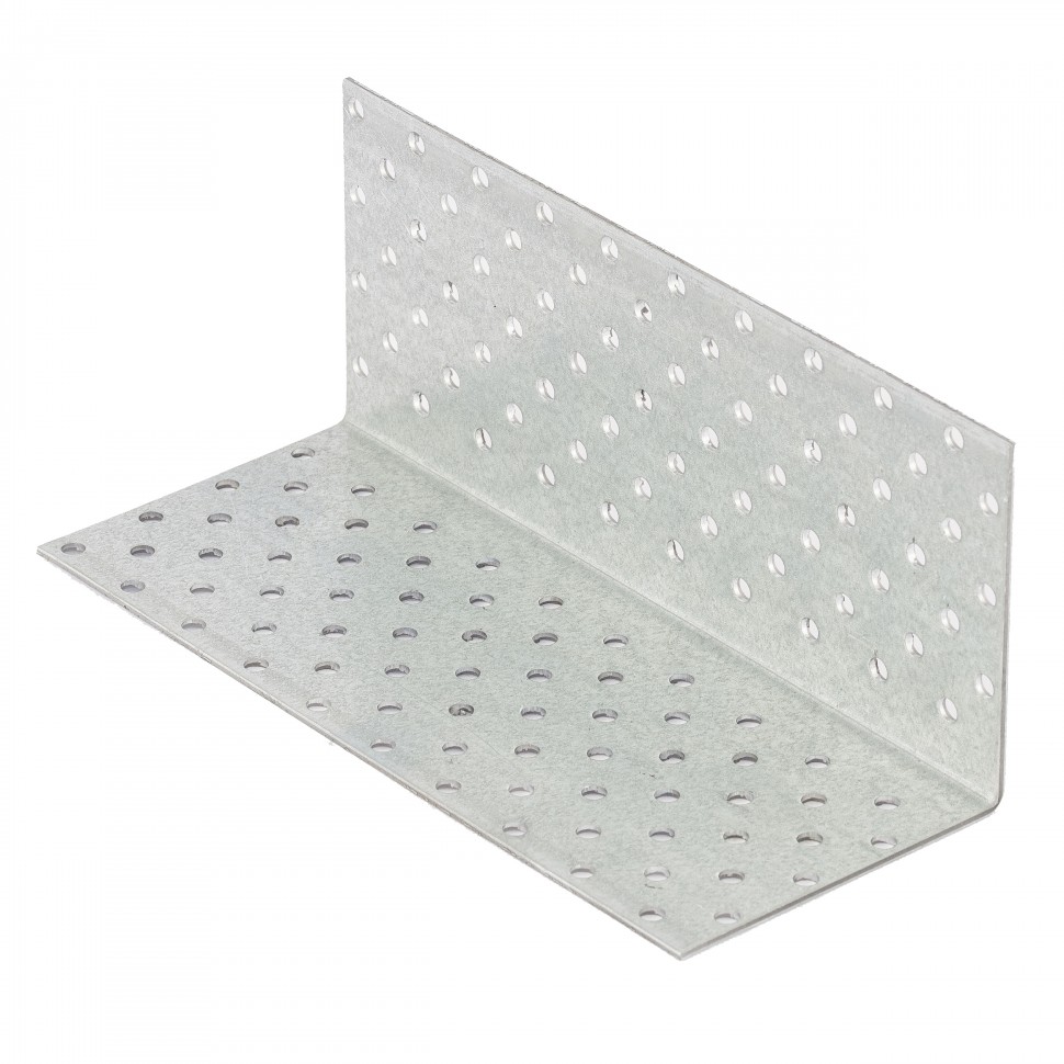 Крепежный уголок равносторонний  2 мм,   KUR 80 x 80 x 200 мм Сибртех (46593)